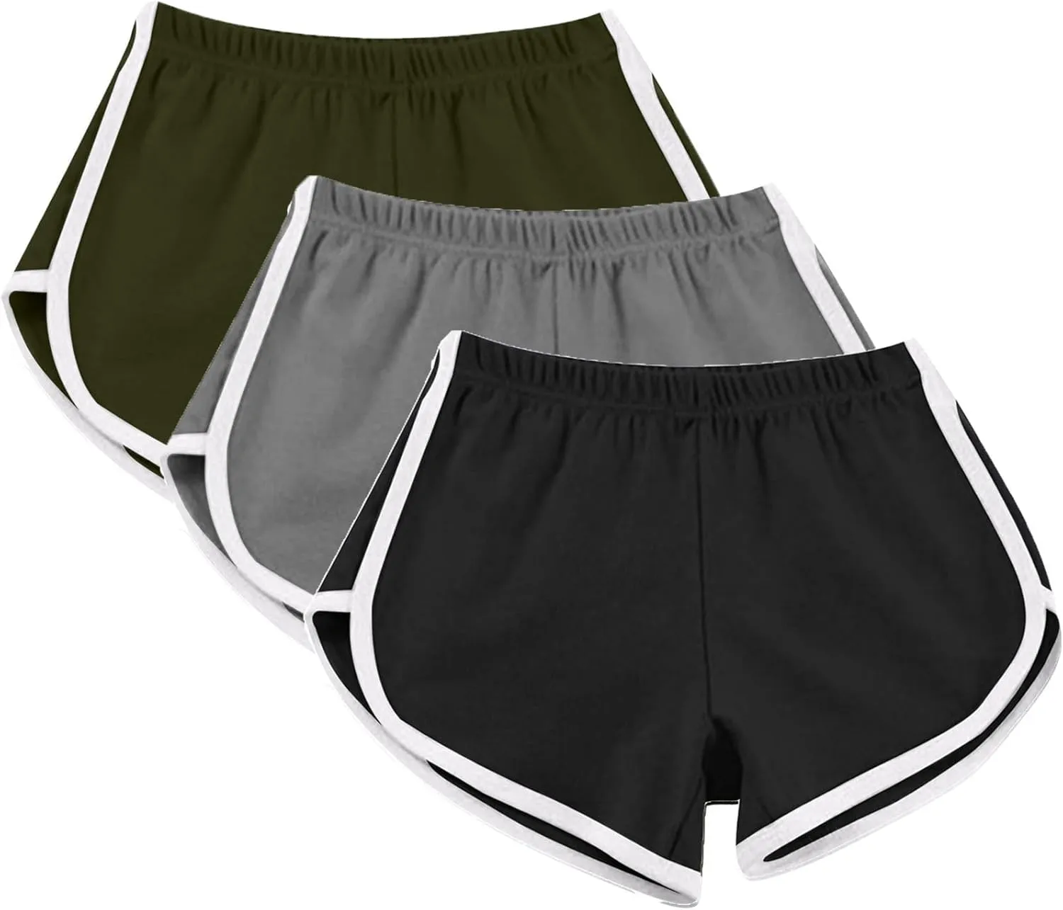 3PC Women Solid Color Sports Pant High Elastic Waist Pants Baggy Active Pants Plus Size Pants Jogger Lounge Pants