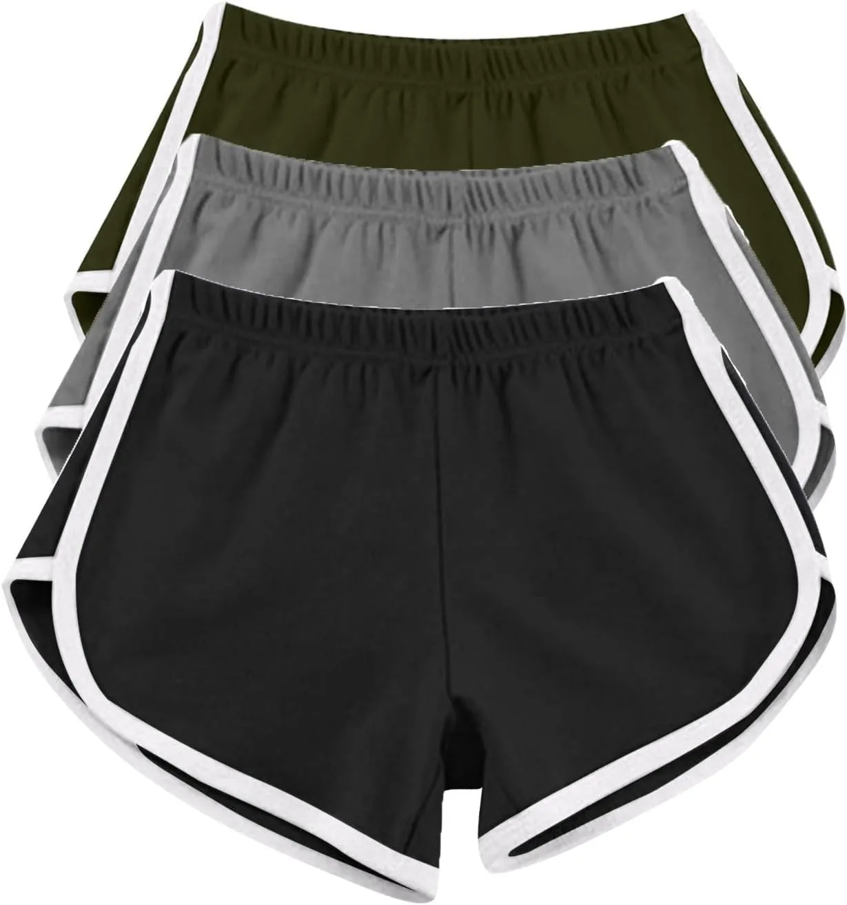 3PC Women Solid Color Sports Pant High Elastic Waist Pants Baggy Active Pants Plus Size Pants Jogger Lounge Pants