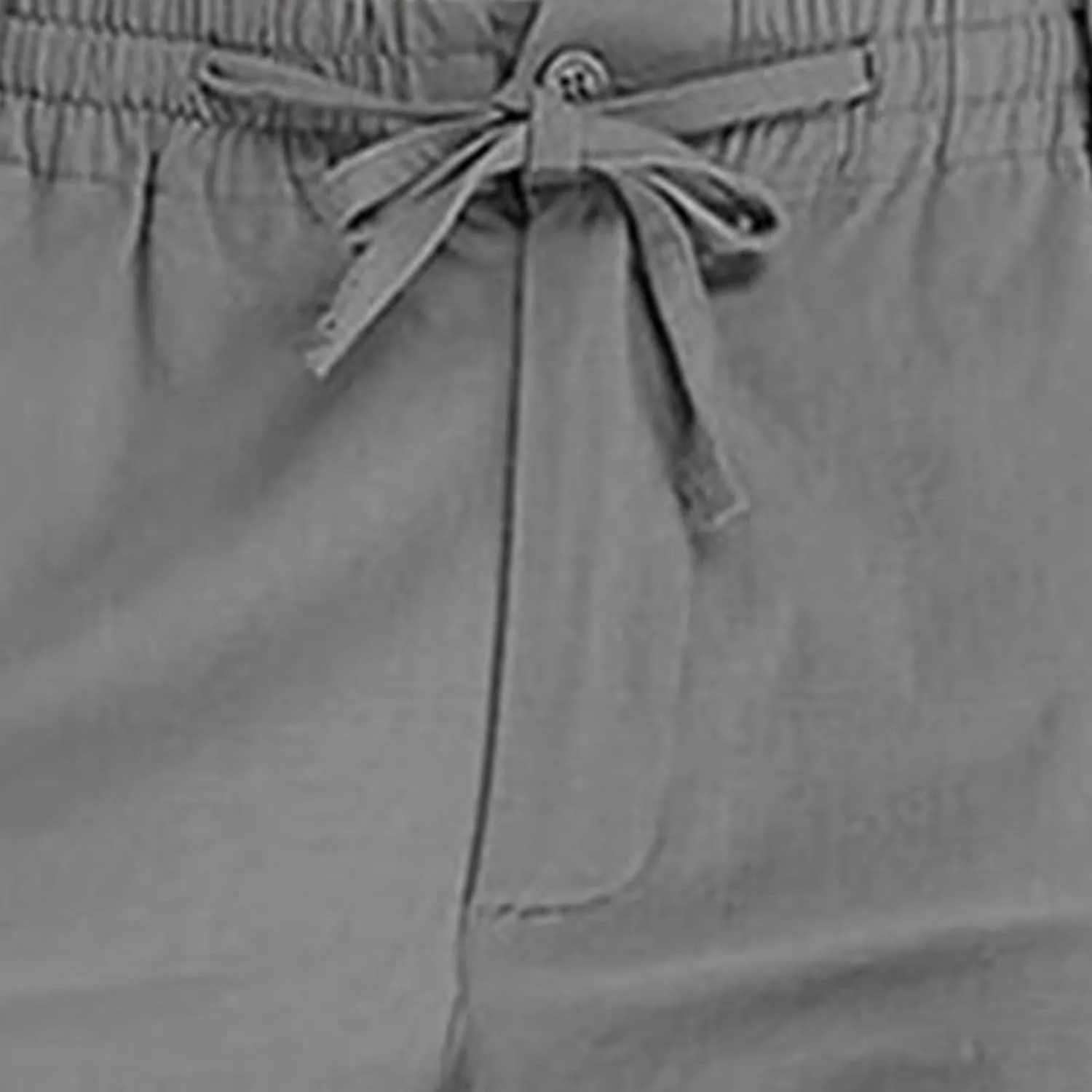 Akklian Cotton Linen Pants 2024 Mens Elastic Waist Drawstring Casual Trouser Lightweight Straight-Legs Loose Beach Yoga Pants