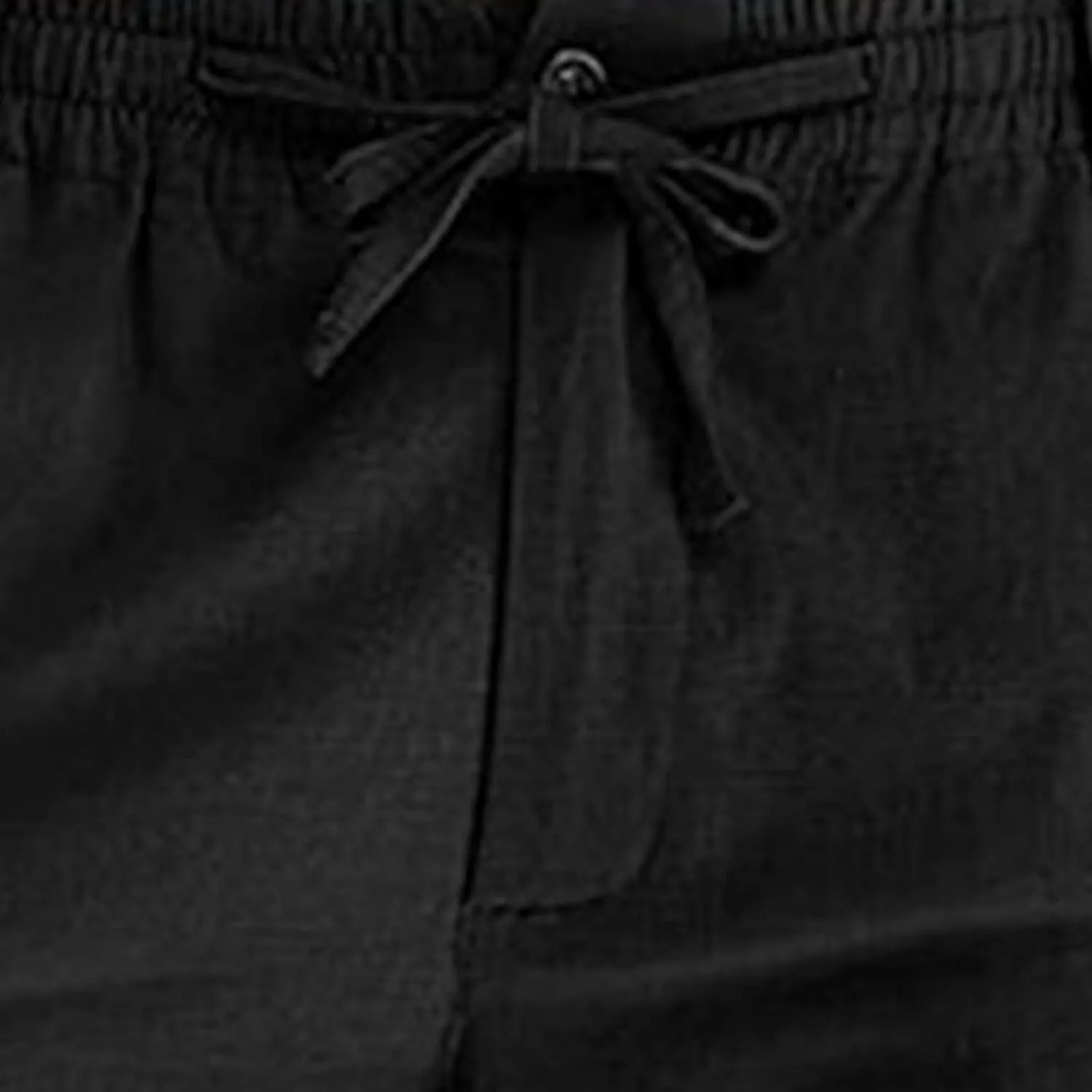 Akklian Cotton Linen Pants 2024 Mens Elastic Waist Drawstring Casual Trouser Lightweight Straight-Legs Loose Beach Yoga Pants
