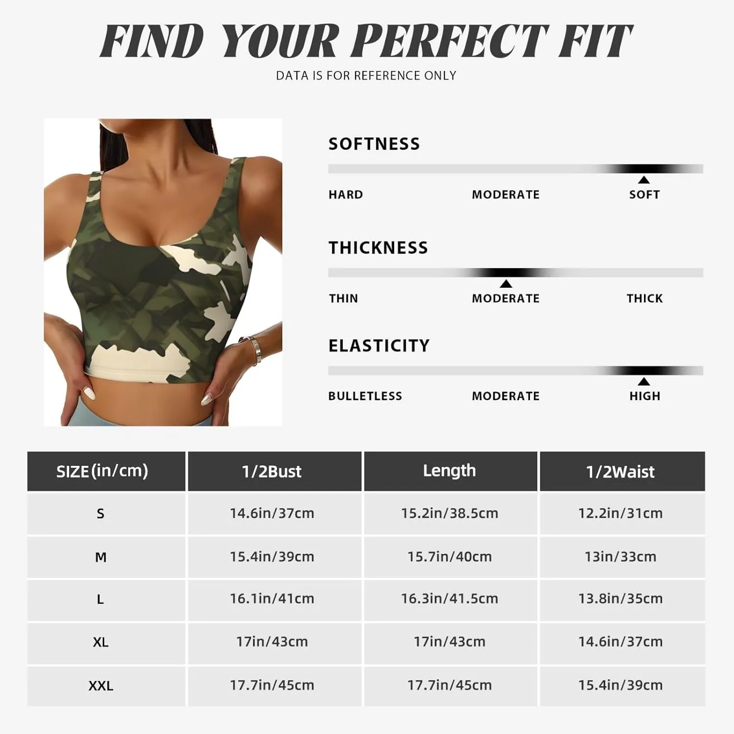 Army Camouflage Women's Sexy Sports Vest Sleeveless Athletic Gym T-Shirts Vest U-Shaped Back Quick Dry Top