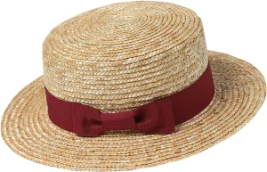 BABYOND Mens Brim Boater Hat Gatsby Straw Panama Hat Fedora Summer Beach Sun Hat 20s Costume Accessories