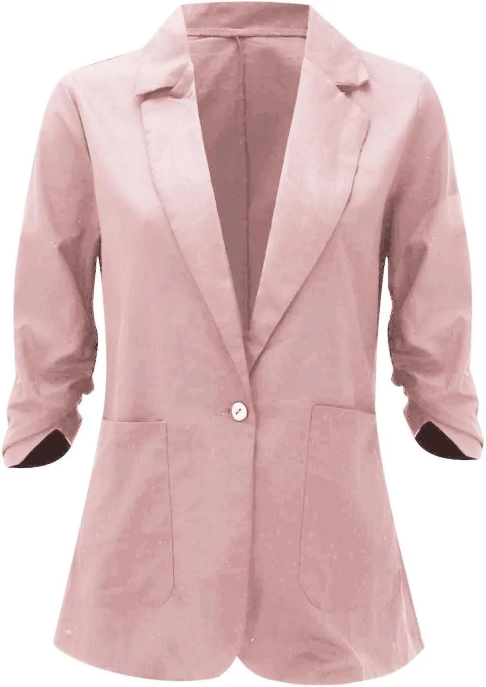 Blazers for Women Business Casual,Women'S Open Front Blazer Jacket 3/4 Sleeve Lightweight Work Office Jacket Coats