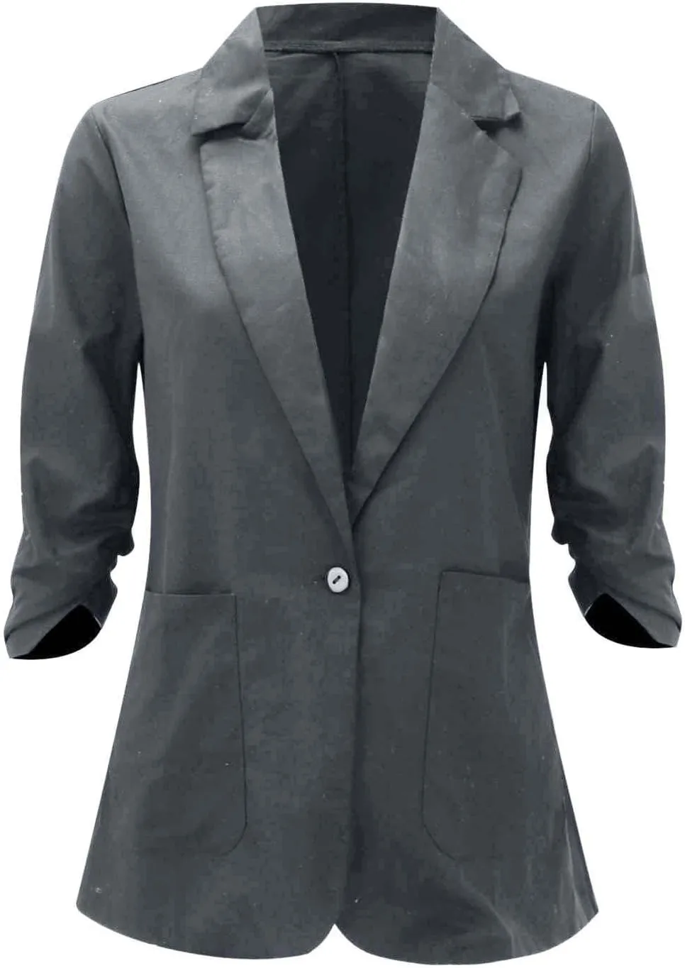 Blazers for Women Business Casual,Women'S Open Front Blazer Jacket 3/4 Sleeve Lightweight Work Office Jacket Coats