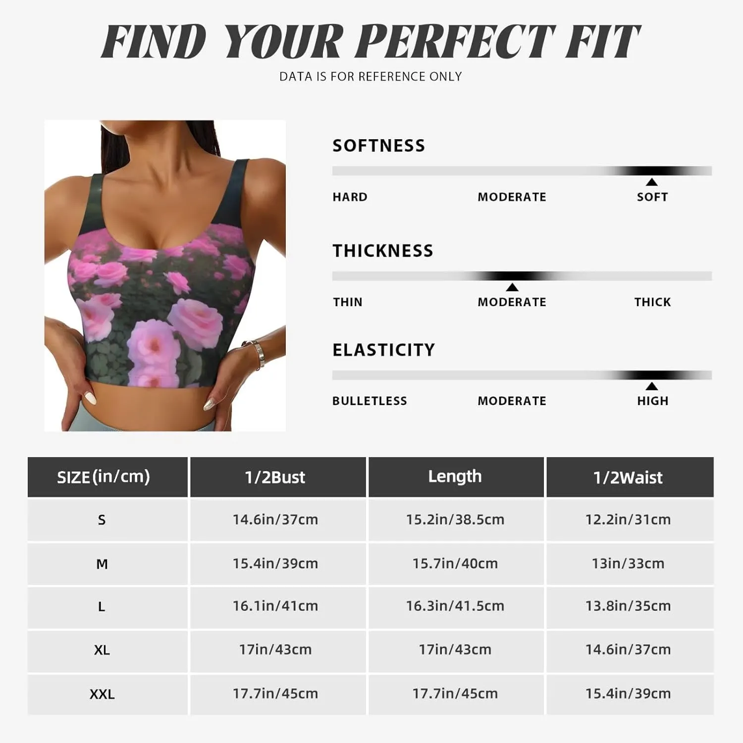 Blooming Moonflower Women's Sexy Sports Vest Sleeveless Athletic Gym T-Shirts Vest U-Shaped Back Quick Dry Top