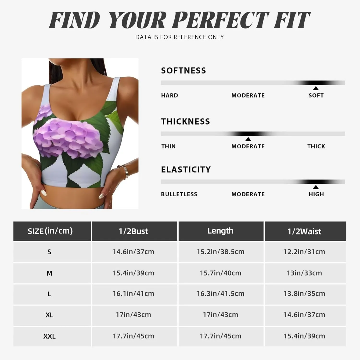 Branched Hydrangea Women's Sexy Sports Vest Sleeveless Athletic Gym T-Shirts Vest U-Shaped Back Quick Dry Top