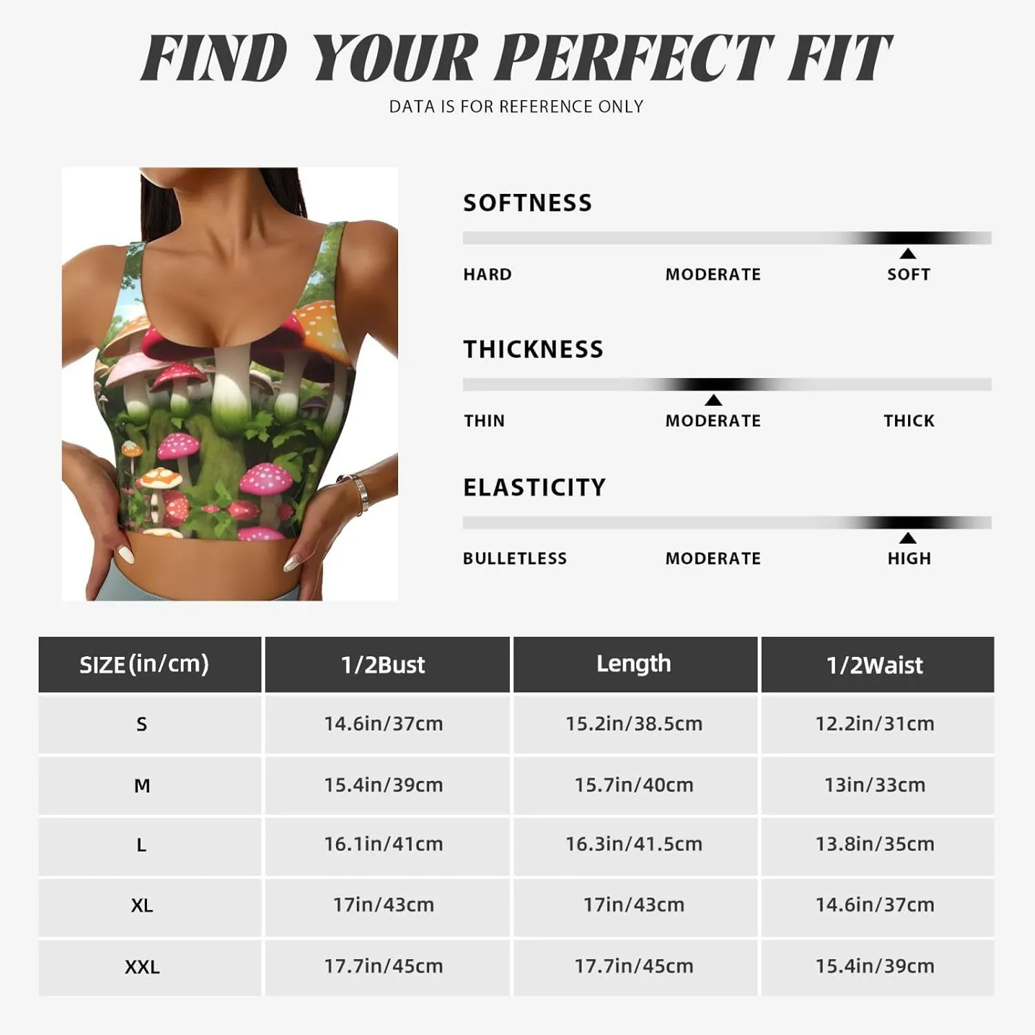 Brightly Colored Mushrooms Women's Sexy Sports Vest Sleeveless Athletic Gym T-Shirts Vest U-Shaped Back Quick Dry Top