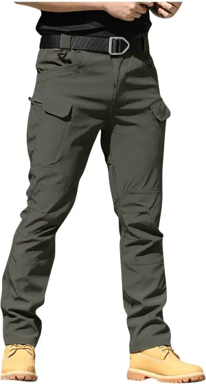Cargo Pants for Men Baggy Ripstop Pants Stretchy Multi Pockets Work Hiking Pants Match Mens Wild Cargo Pants