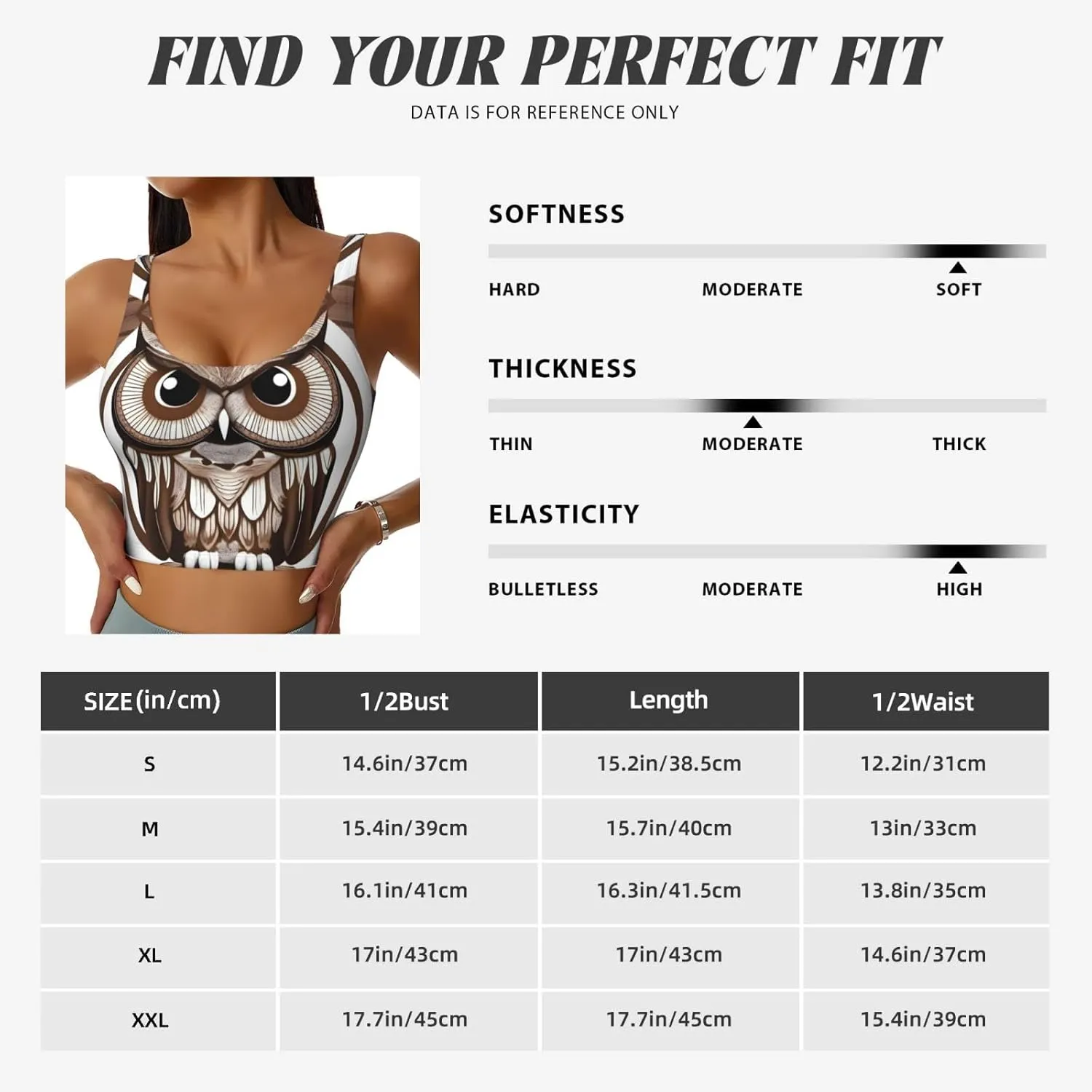 Cartoon Owl Women's Sexy Sports Vest Sleeveless Athletic Gym T-Shirts Vest U-Shaped Back Quick Dry Top
