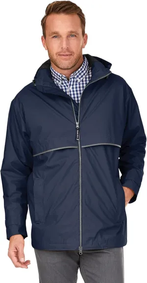 Charles River Men's New Englander Waterproof Rain Jacket (Reg & Ext Sizes)