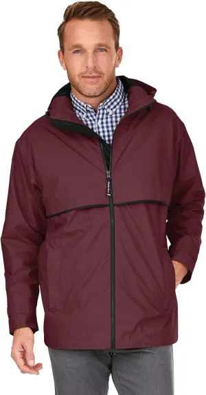 Charles River Men's New Englander Waterproof Rain Jacket (Reg & Ext Sizes)