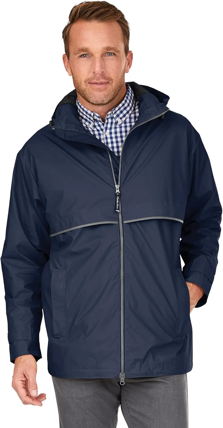 Charles River Men's New Englander Waterproof Rain Jacket (Reg & Ext Sizes)