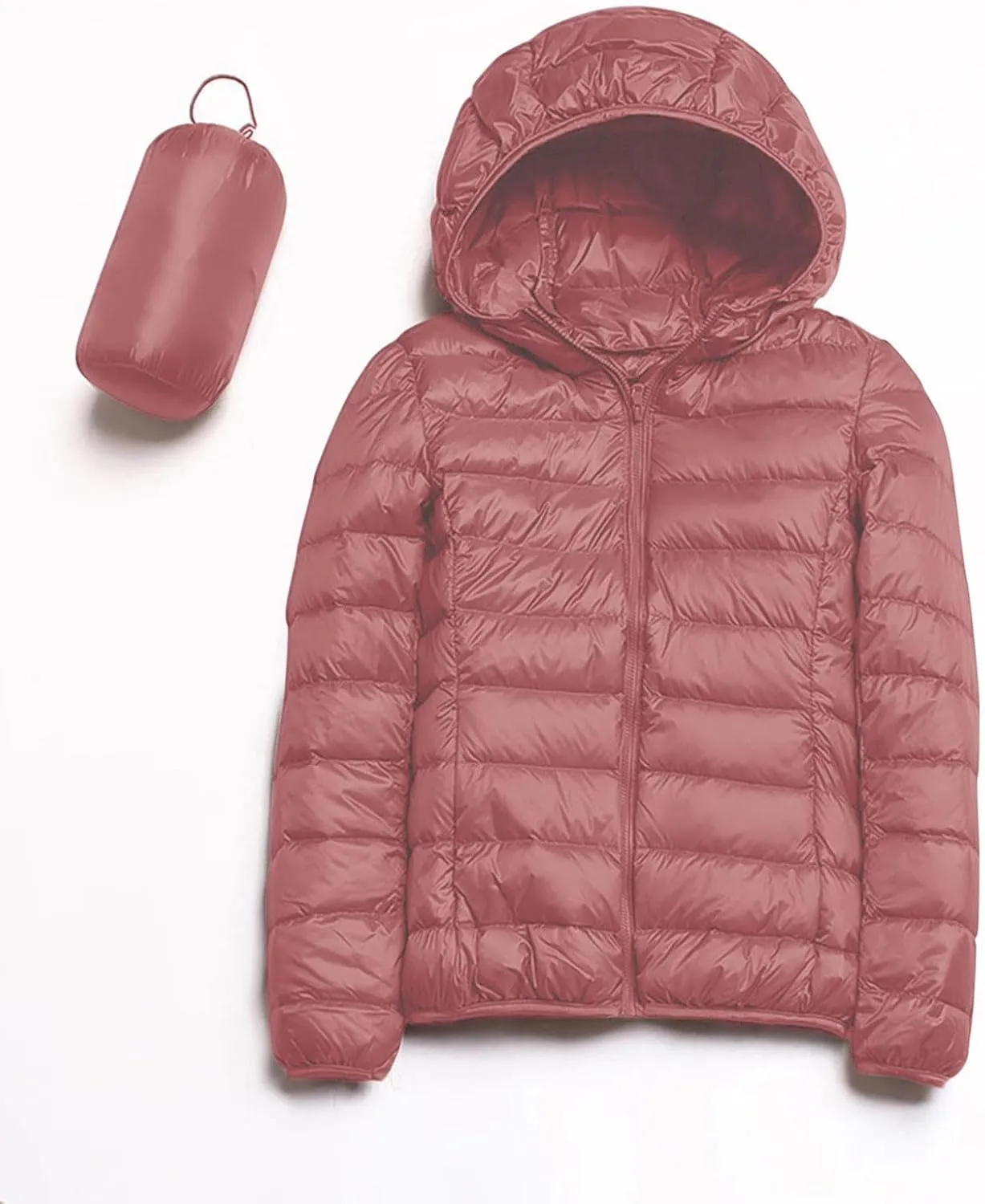 cooki Puffer Coat Women with Hood Quilted Jackets for Women Winter Packable Puffer Jacket Lightweight Down Coat Plus Size
