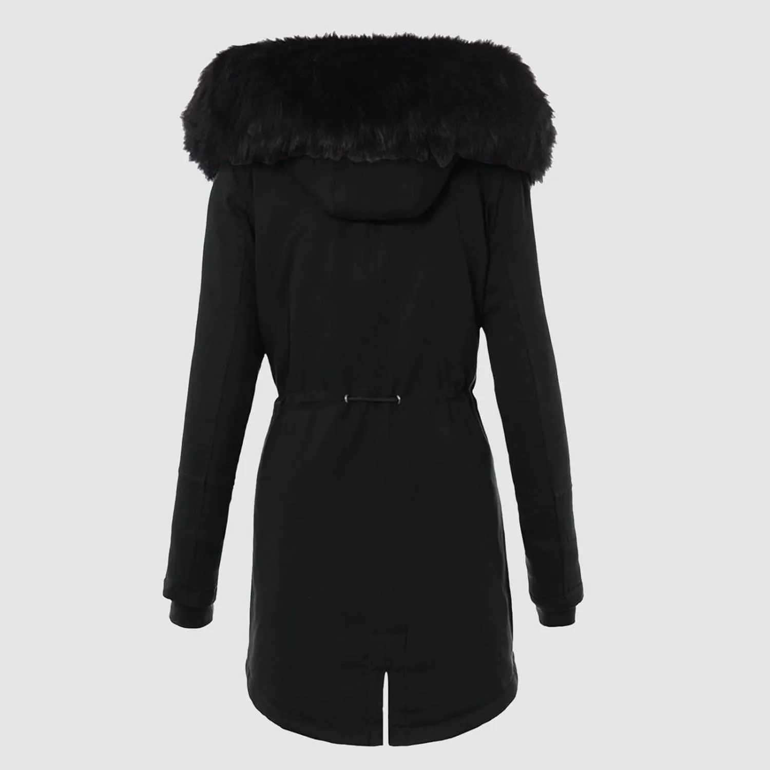 cooki Winter Coats for Women Fleece Lined Puffer Coat Women Long Down Coat Plus Size Windproof Warm Parkas Fur Hooded Jackets