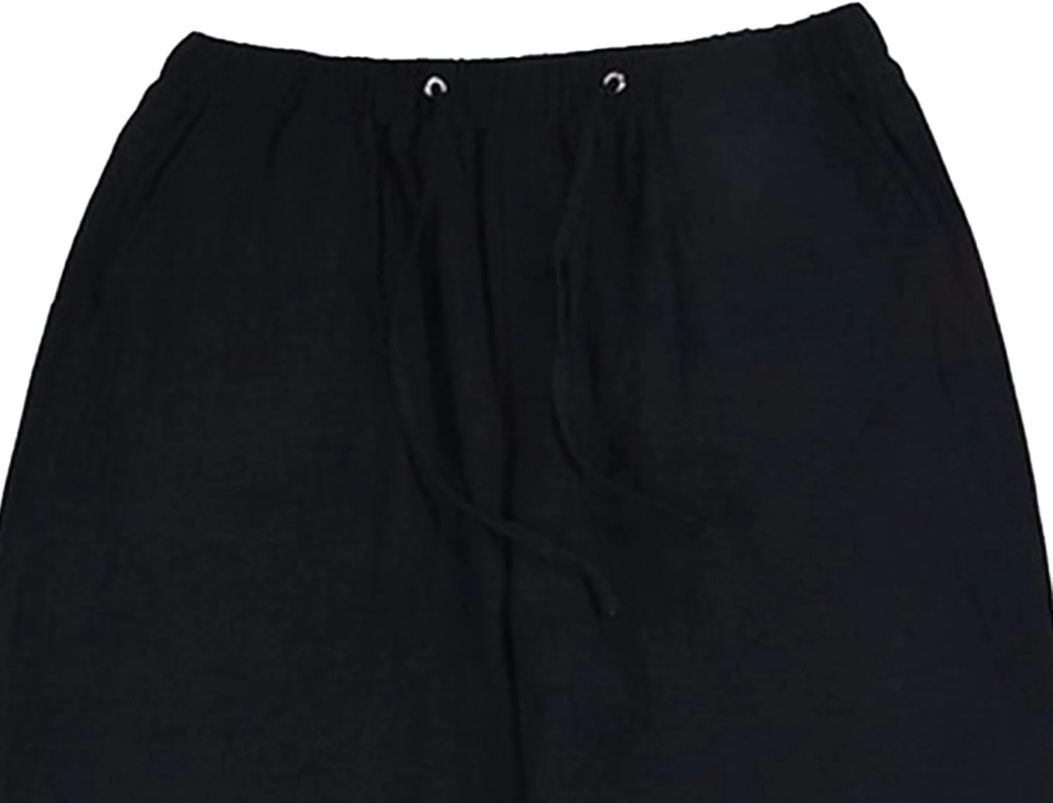 DGHM-JLMY Mens Lightweight Breathable Linen Trousers Casual Elastic Waist Beach Pants Solid Color Sports Pant with Pockets