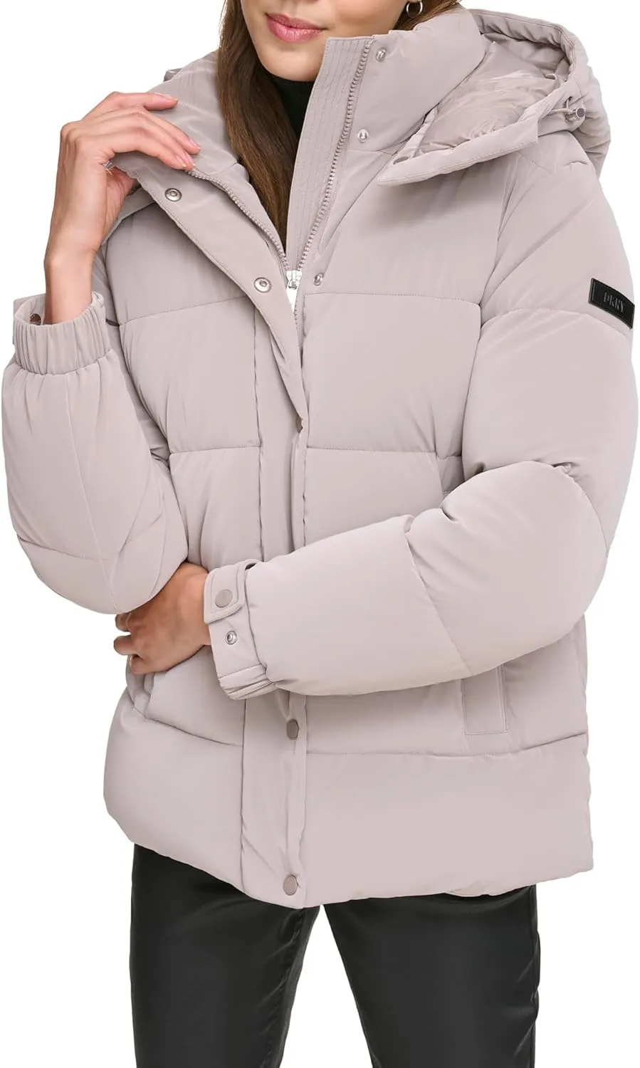 DKNY Womens Down Puffer Coat