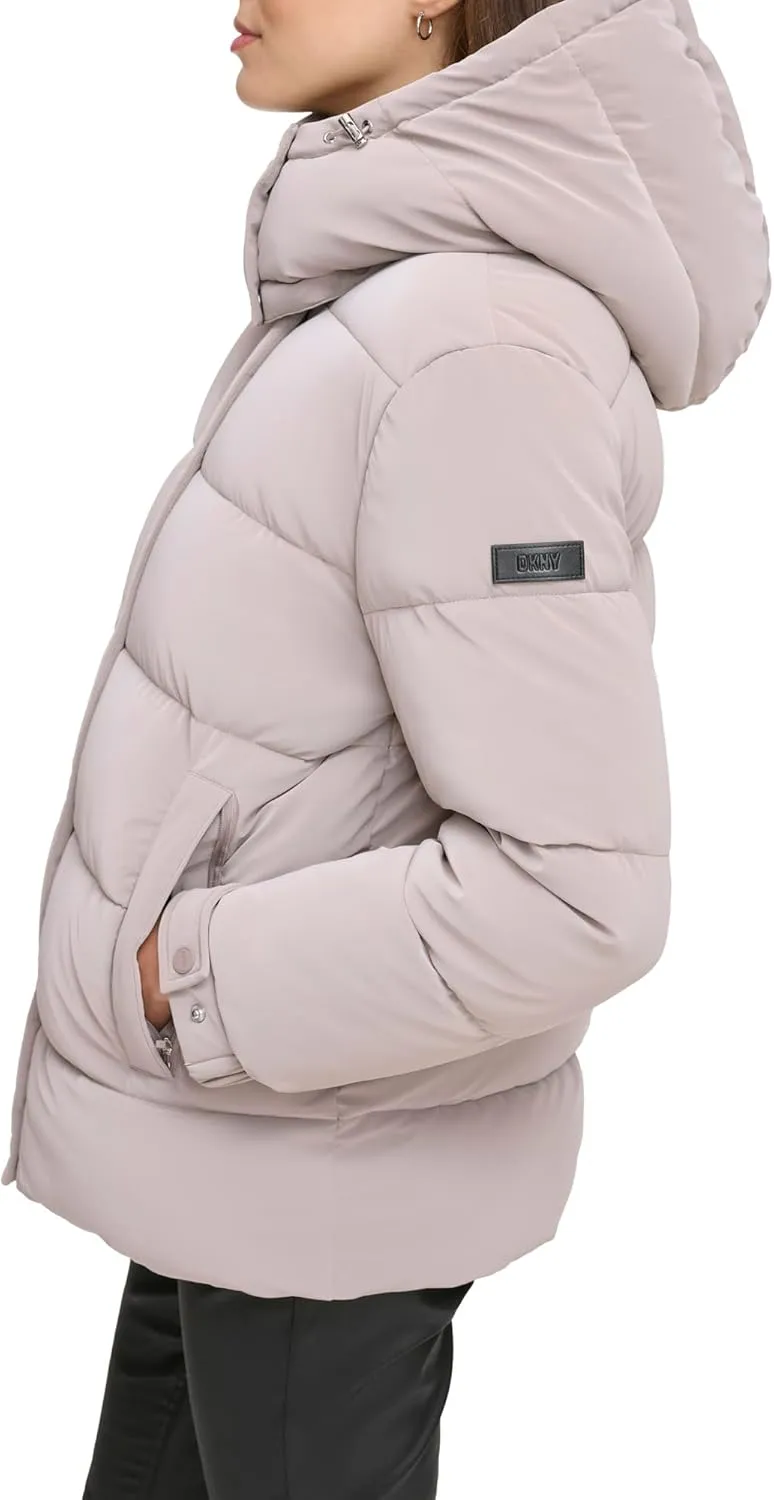 DKNY Womens Down Puffer Coat