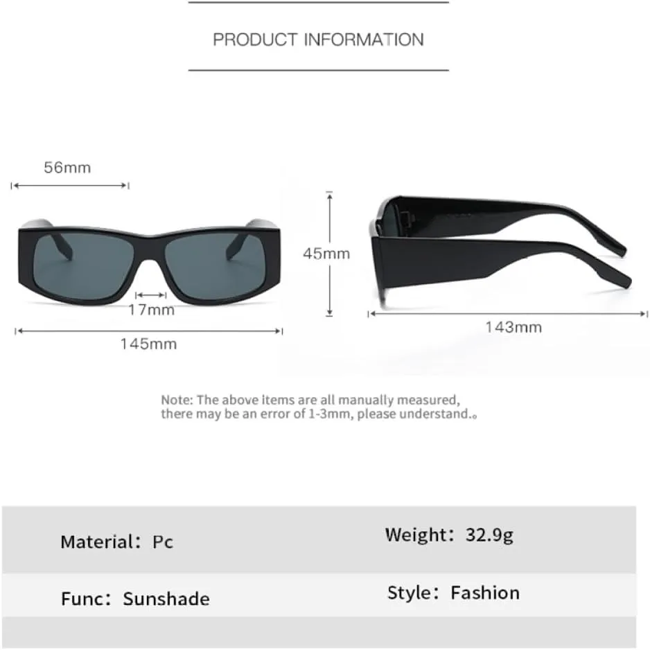 Fashion Resistant Sunglasses Personality Large Frame Wide Leg Sun Glasses Trendy Accessories Simple Female