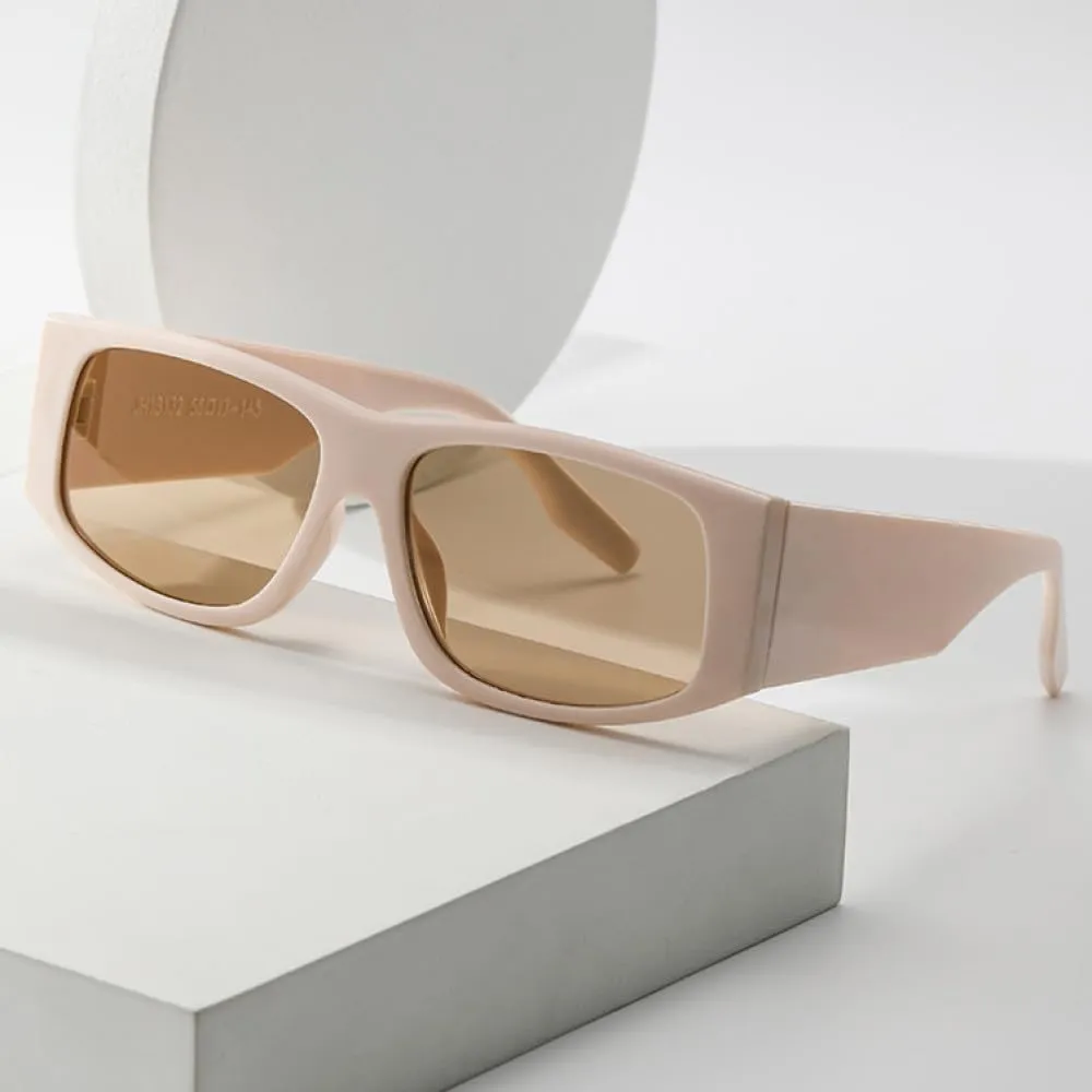 Fashion Resistant Sunglasses Personality Large Frame Wide Leg Sun Glasses Trendy Accessories Simple Female