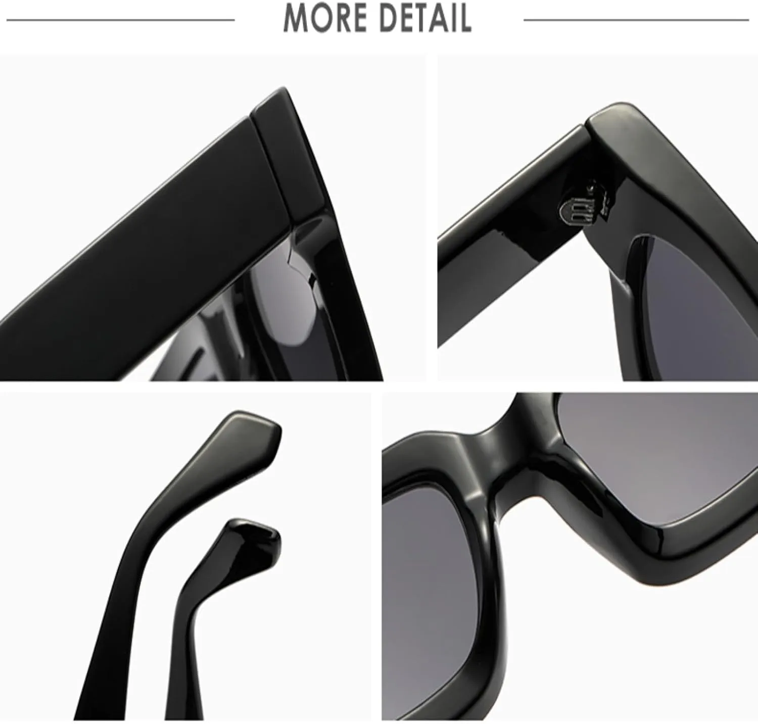 Fashion Small Frame Retro Sunglasses for Female Personality Thick Frame Fashion Accessories