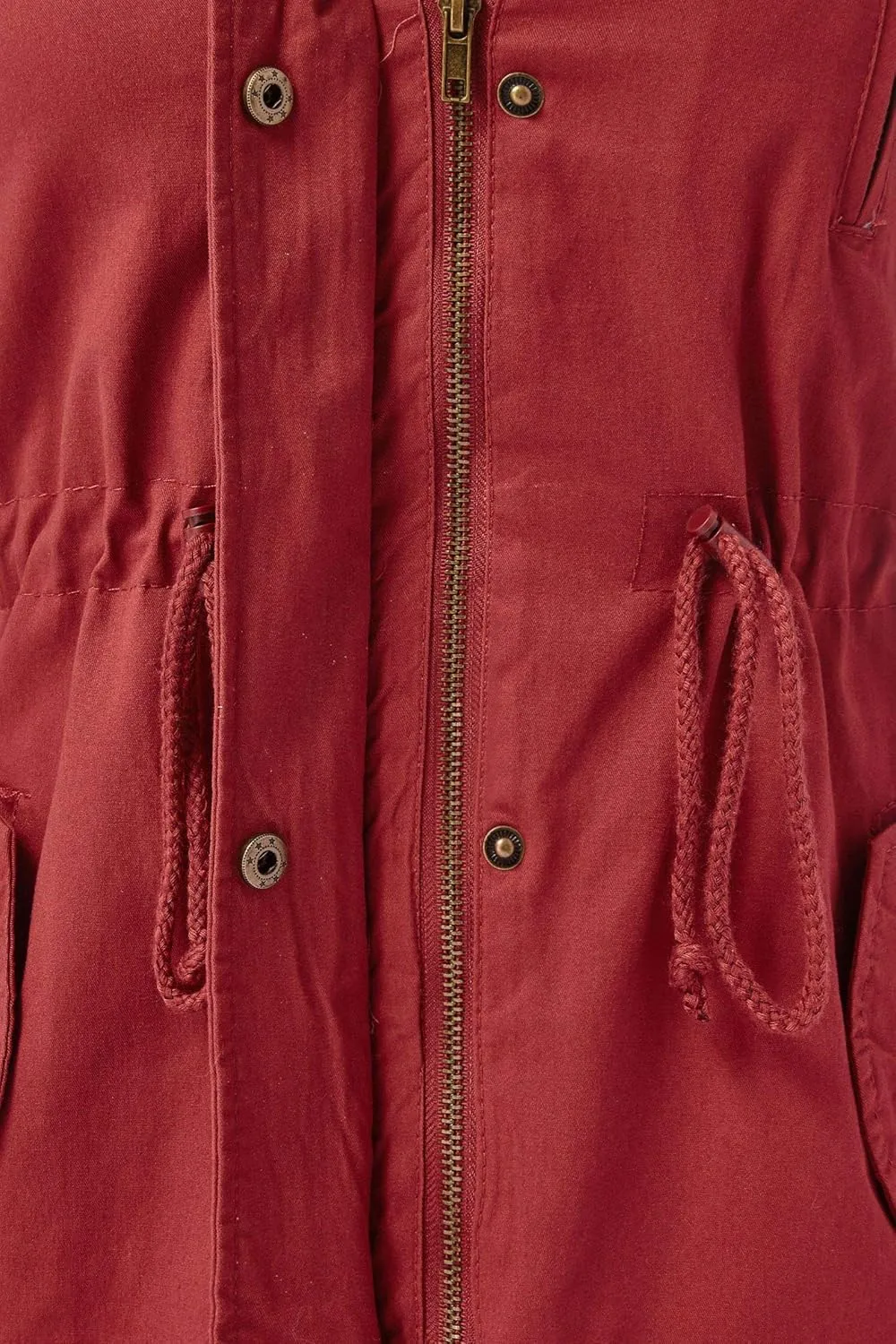 FashionMille Junior's Military Anorak Utility Hoodie Jacket