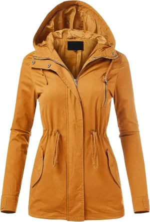 FashionMille Junior's Military Anorak Utility Hoodie Jacket