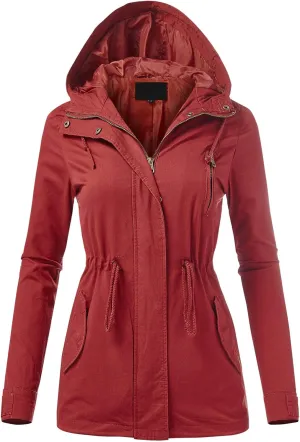 FashionMille Junior's Military Anorak Utility Hoodie Jacket