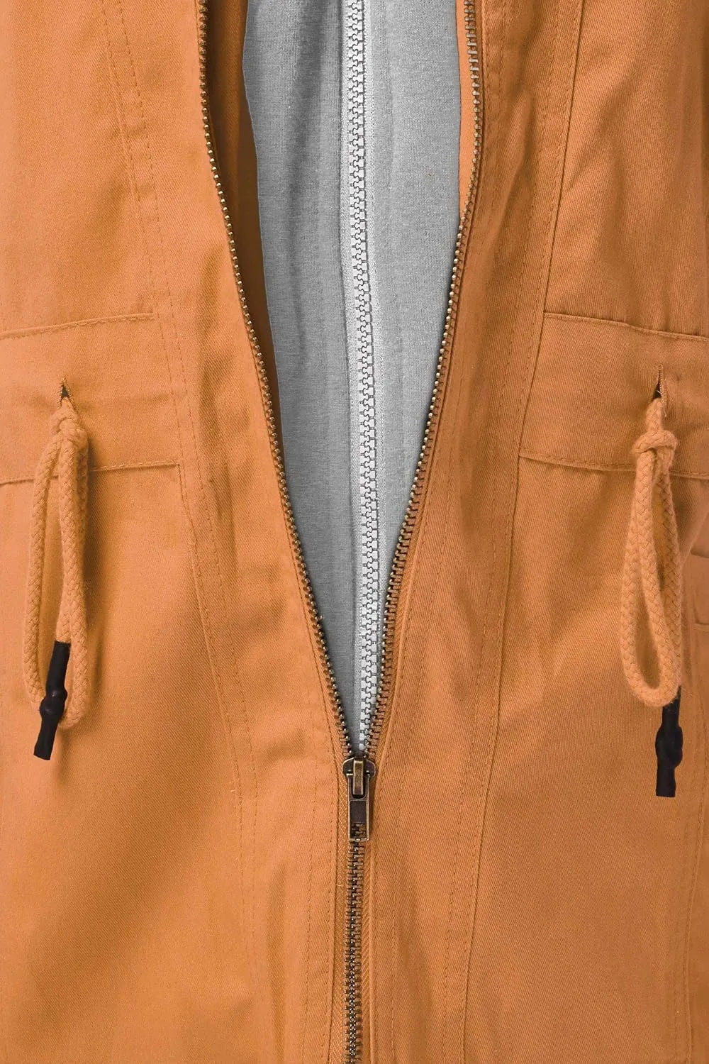 FashionMille Junior's Military Anorak Utility Hoodie Jacket