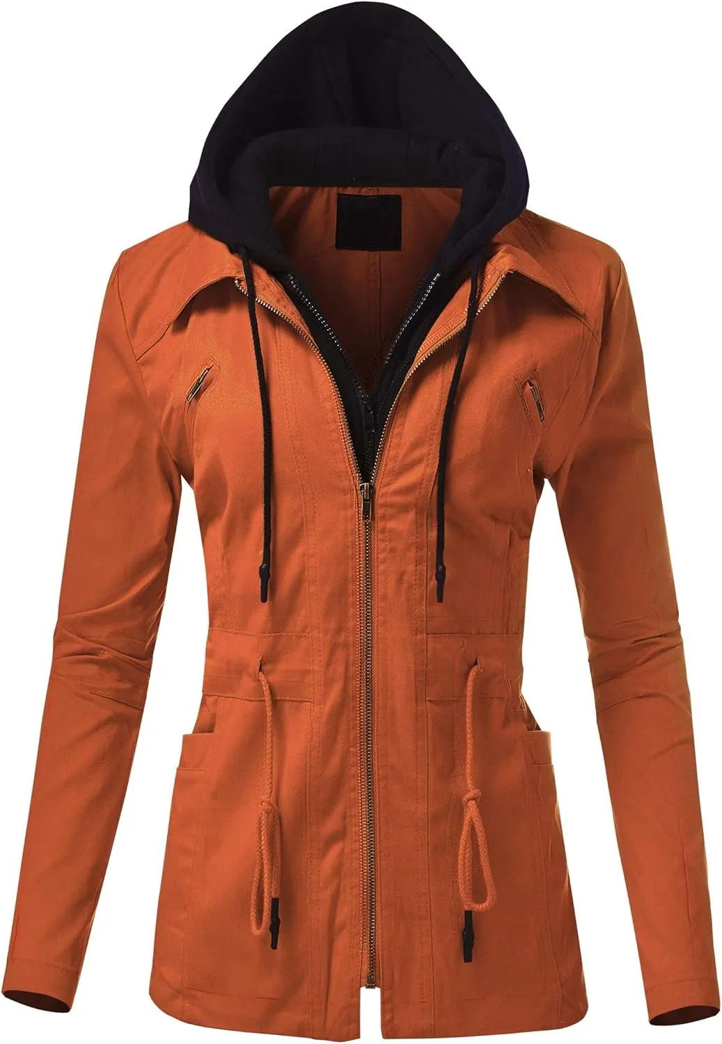 FashionMille Junior's Military Anorak Utility Hoodie Jacket