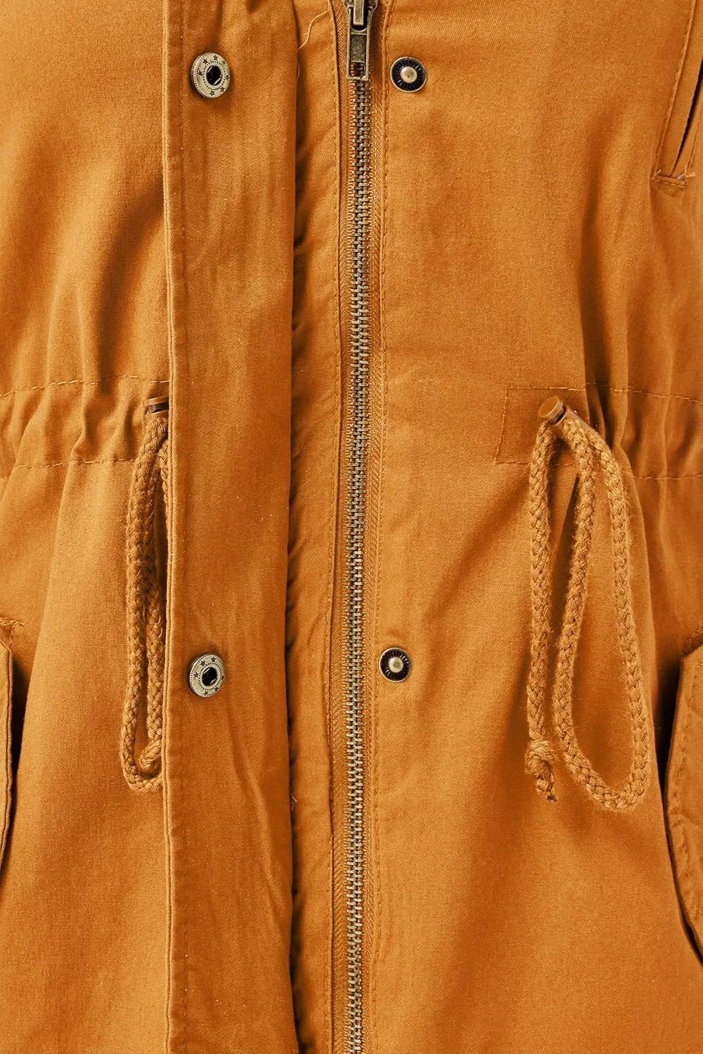 FashionMille Junior's Military Anorak Utility Hoodie Jacket
