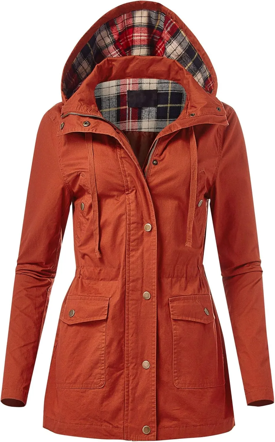 FashionMille Junior's Military Anorak Utility Hoodie Jacket