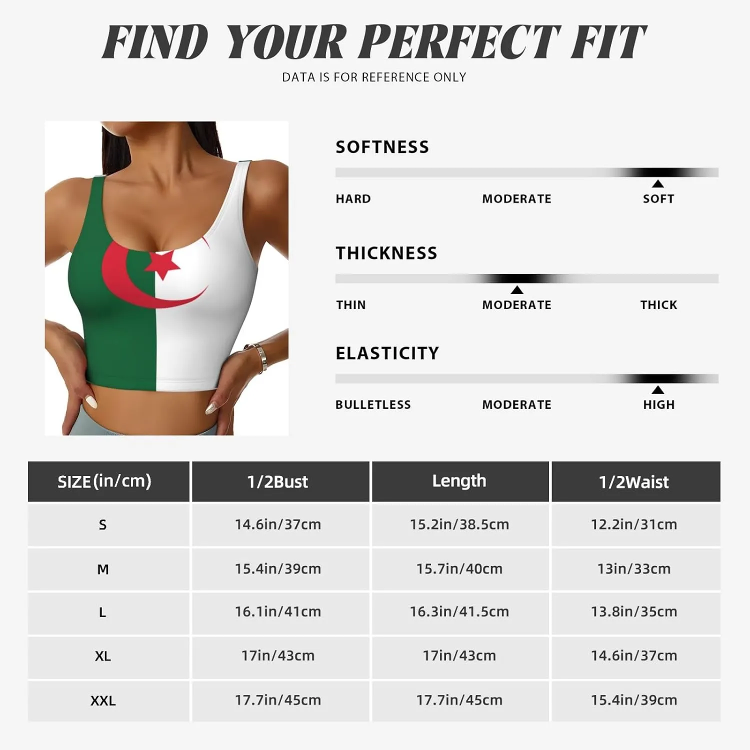 Flag of Algeria Women's Sexy Sports Vest Sleeveless Athletic Gym T-Shirts Vest U-Shaped Back Quick Dry Top