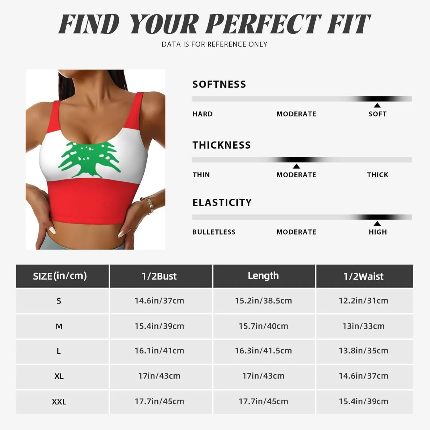 Flag of Lebanon Women's Sexy Sports Vest Sleeveless Athletic Gym T-Shirts Vest U-Shaped Back Quick Dry Top
