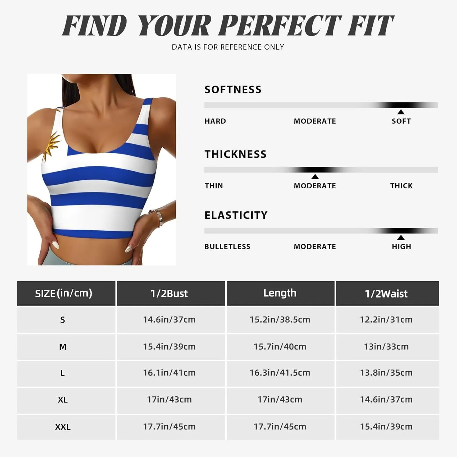 Flag of Uruguay Women's Sexy Sports Vest Sleeveless Athletic Gym T-Shirts Vest U-Shaped Back Quick Dry Top