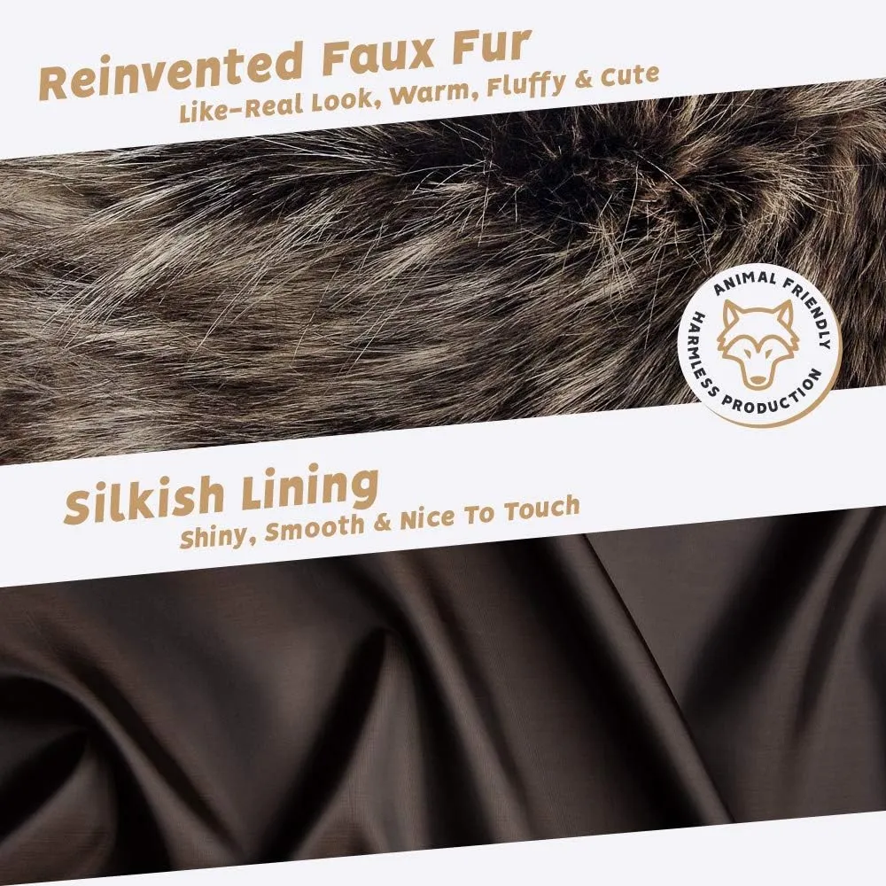 Futrzane Classic Hood Trim - Faux Fur Trim for Hood Replacement - Fur Attachment