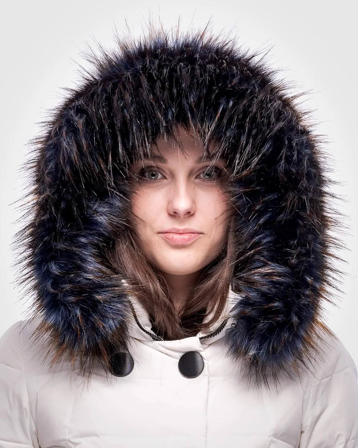 Futrzane Classic Hood Trim - Faux Fur Trim for Hood Replacement - Fur Attachment