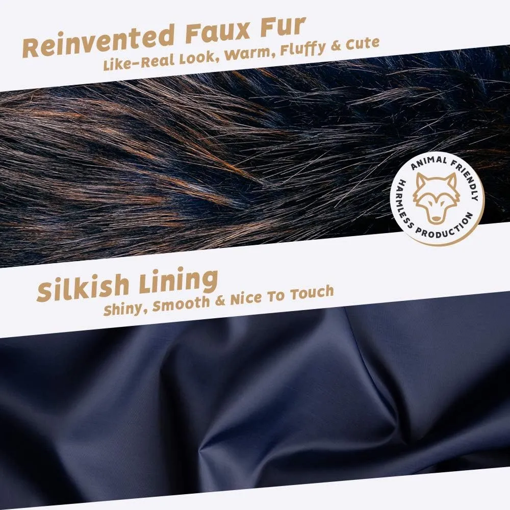 Futrzane Classic Hood Trim - Faux Fur Trim for Hood Replacement - Fur Attachment