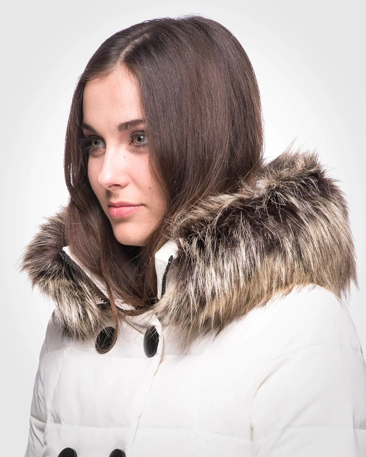 Futrzane Classic Hood Trim - Faux Fur Trim for Hood Replacement - Fur Attachment