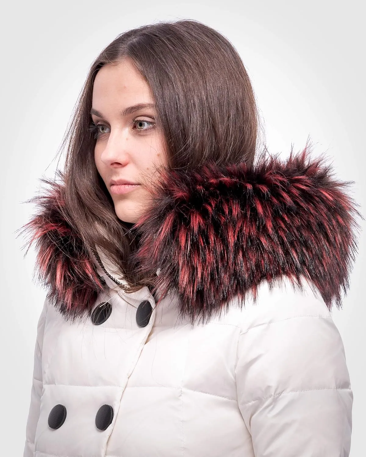 Futrzane Classic Hood Trim - Faux Fur Trim for Hood Replacement - Fur Attachment