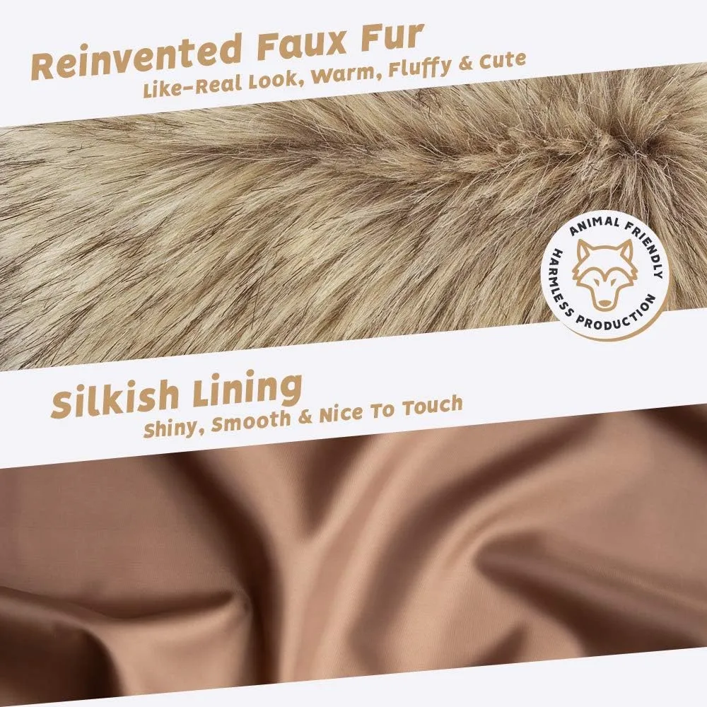 Futrzane Classic Hood Trim - Faux Fur Trim for Hood Replacement - Fur Attachment