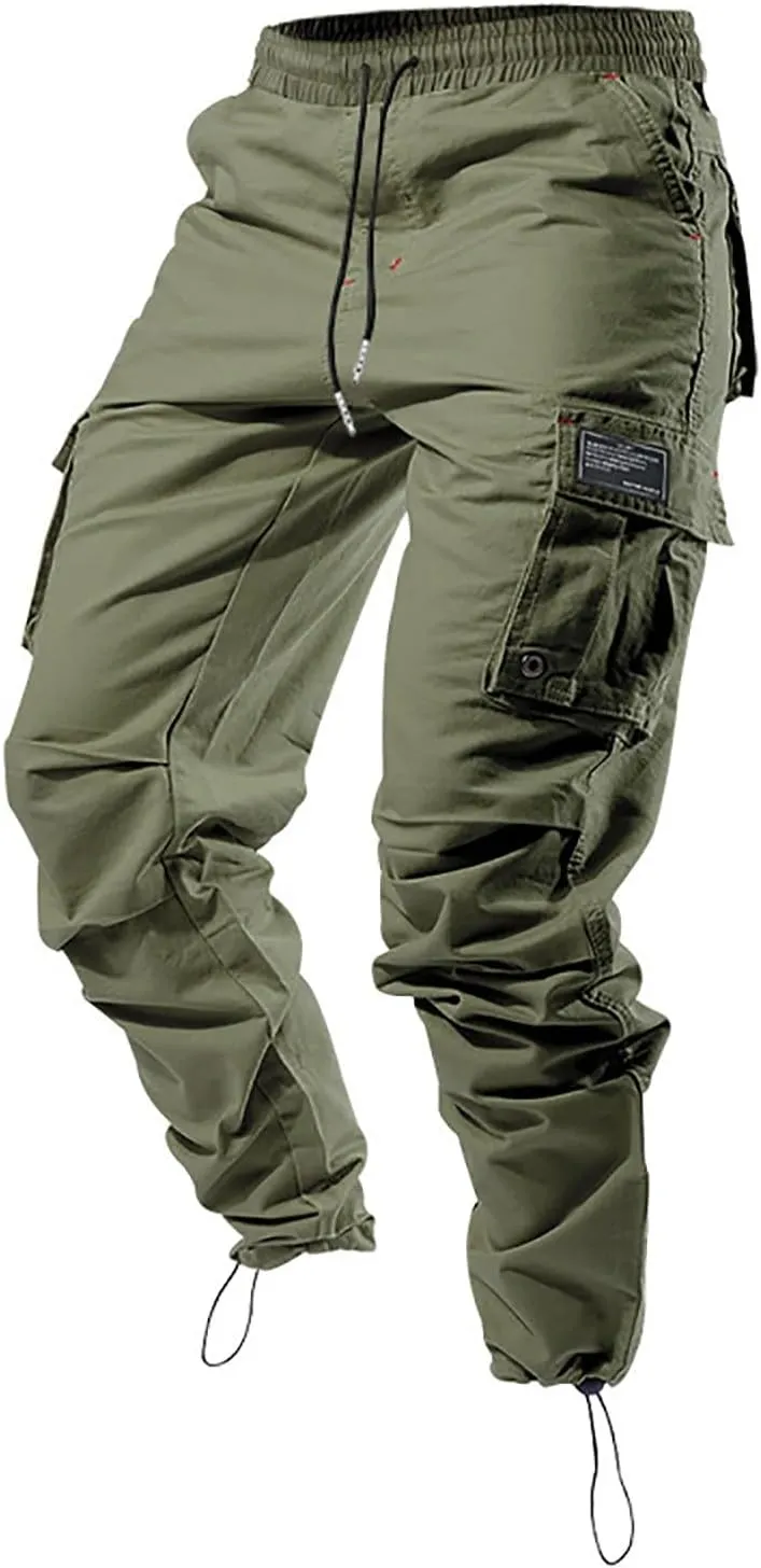 Hiking Pants Men Camo Mens Cargo Pants Casual Lightweight Joggers Work Pants Military Pants with Multi-Pocket