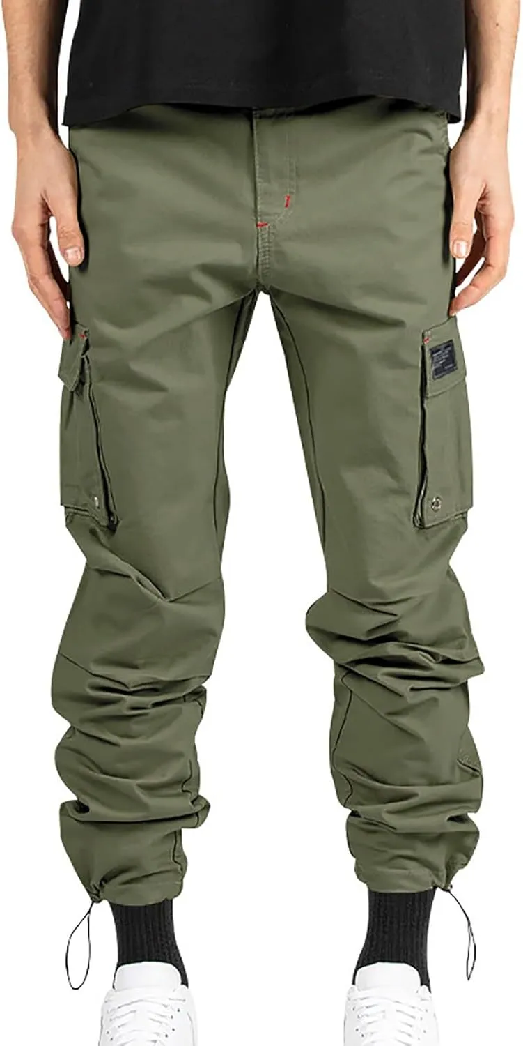 Hiking Pants Men Camo Mens Cargo Pants Casual Lightweight Joggers Work Pants Military Pants with Multi-Pocket