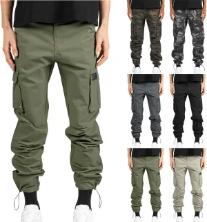 Hiking Pants Men Camo Mens Cargo Pants Casual Lightweight Joggers Work Pants Military Pants with Multi-Pocket