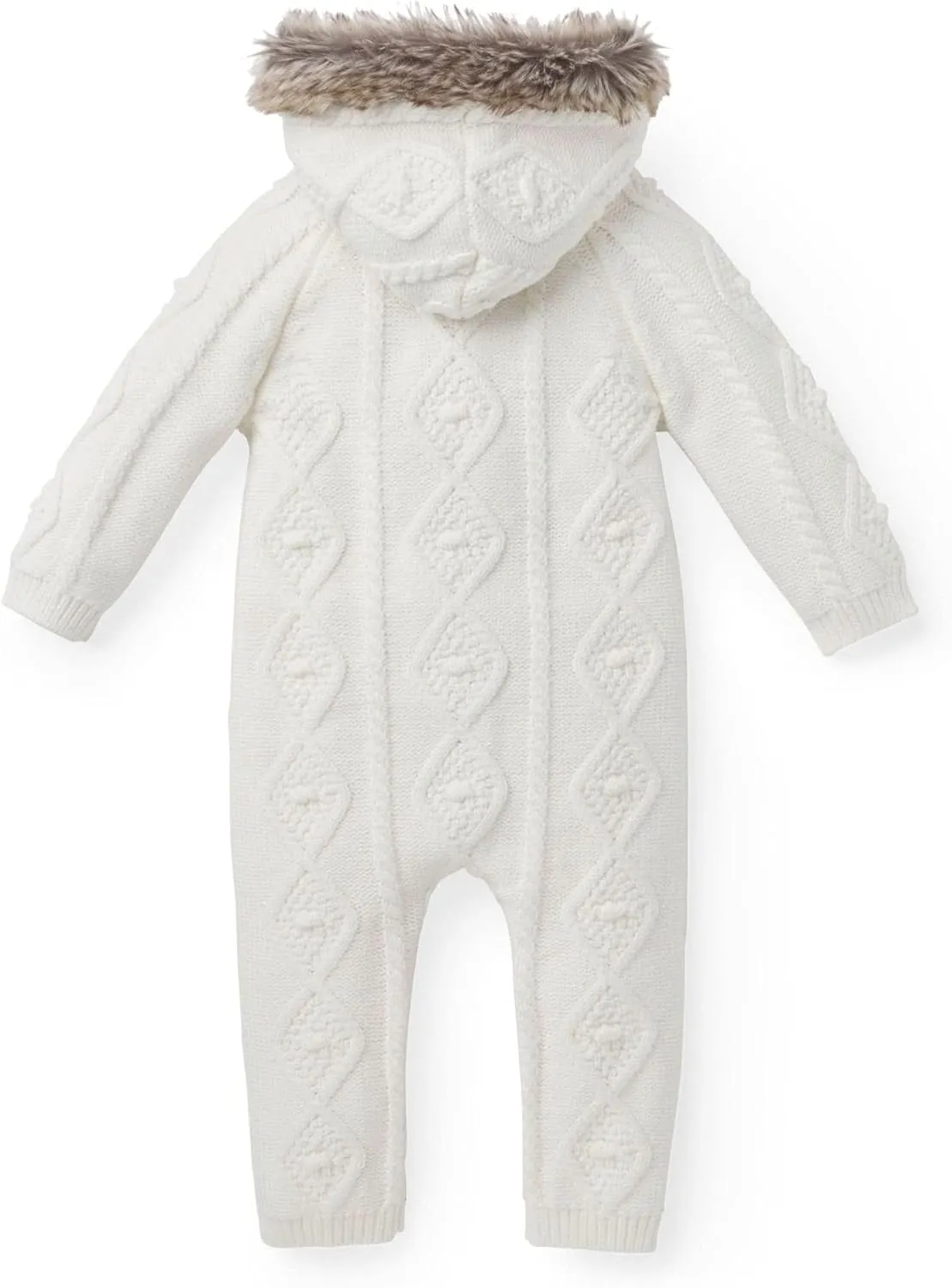 Hope & Henry Long Sleeve Organic Cotton Sweater Romper with Hood