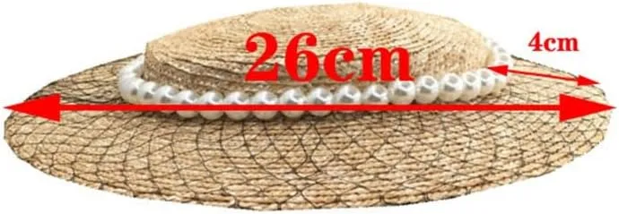 Ladies Pearl Mesh Decoration Hats Beach Sun Shade Womens Caps Gril Wide Brim Hat