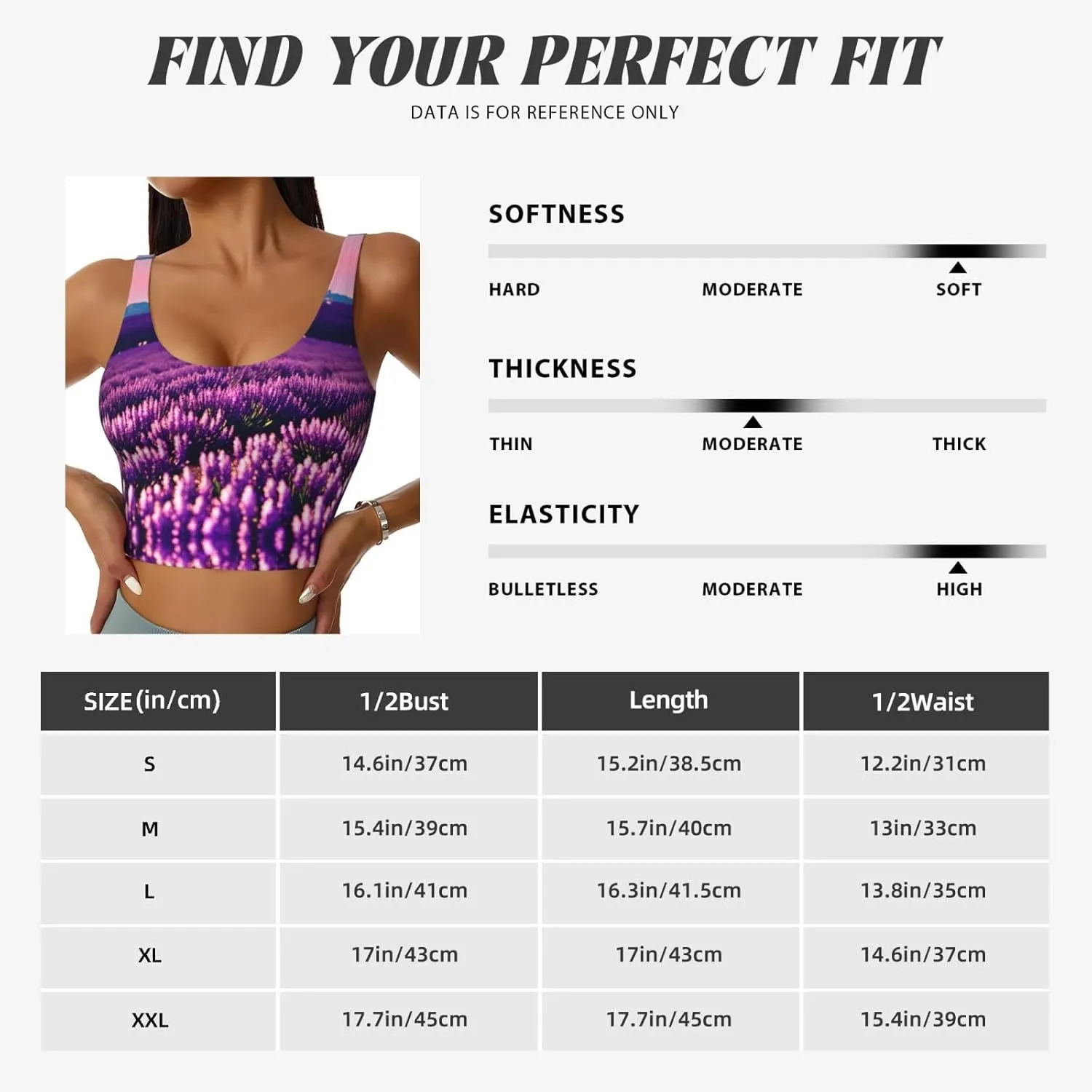 Lavender Women's Sexy Sports Vest Sleeveless Athletic Gym T-Shirts Vest U-Shaped Back Quick Dry Top