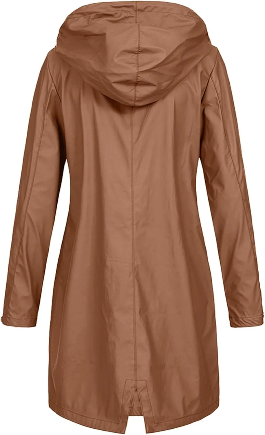 LCMTWX Womens Fleece Lined Raincoat Hooded Solid Women Coat Rain Raincoat Women's Coat Teen Girls Lightweight Hooded Rain