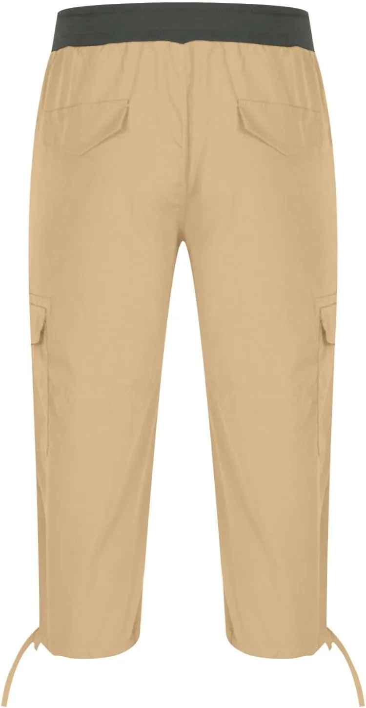 Men Hiking Pants Tactical Cargo Pants Mens Lightweight Work Pants Travel Pants for Men with Multi Pockets