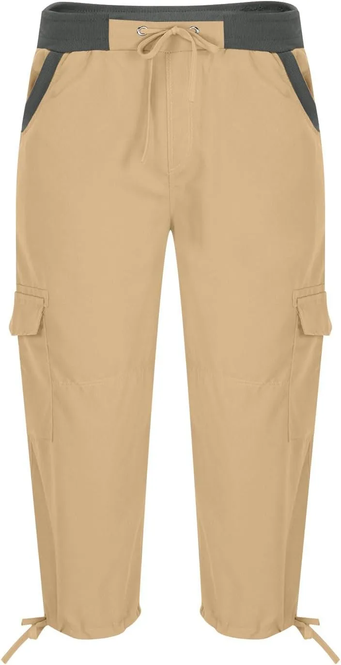 Men Hiking Pants Tactical Cargo Pants Mens Lightweight Work Pants Travel Pants for Men with Multi Pockets