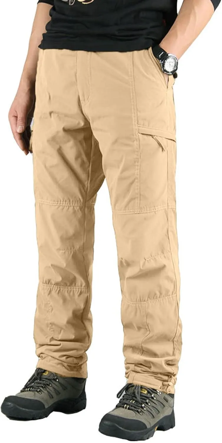 Men's Cargo Pants Mens Fashion Casual Multi Pocket Zipper Buckle Male Cargo Pants Outdoor Pants Tooling Pants